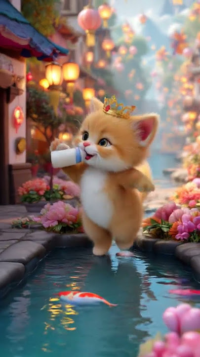 dudu piyenge hum 😸🍼 #cat #kitten #kids #funny #comedy #cartoon #cute #trending #wildloopshorts