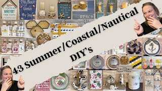 ***MUST SEE*** | Summer DIY's | Coastal DIY's | Nautical DIY's | Farmhouse DIY's | Dollar Tree DIY's
