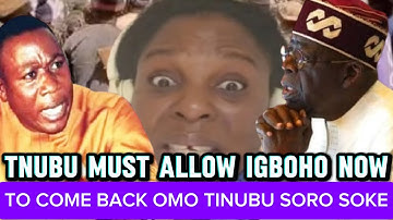 ORO DOJU E!!!SUNDAY IGBOHO NI SOLUTION BAYI…OMO TINUBU JUST ADETOUN SORO SOKE