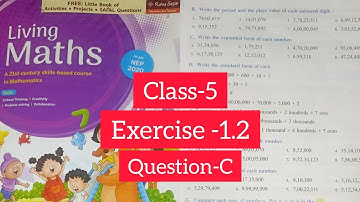 Exercise - 1.2 Q-C | Class-5 Maths | Living Maths | Ratnasagar Publication | Chapter 1 Place Value