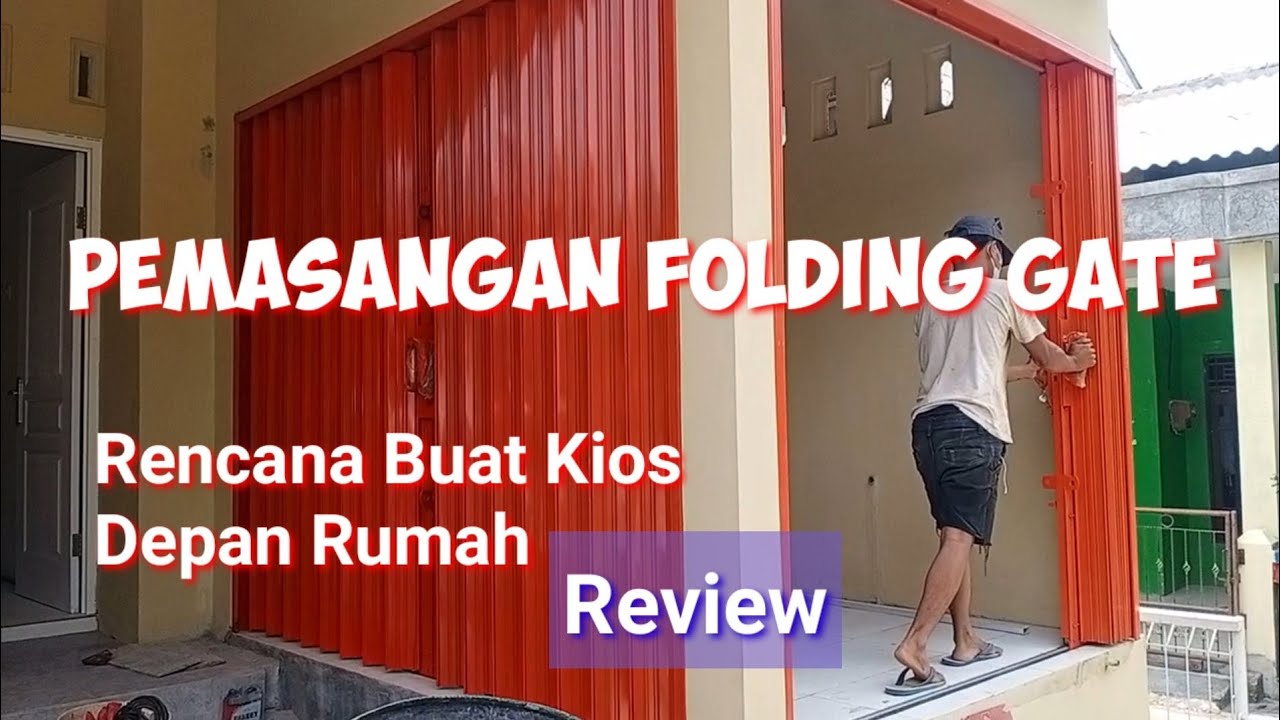 Pemasangan Folding Gate Kios Rumahan YouTube