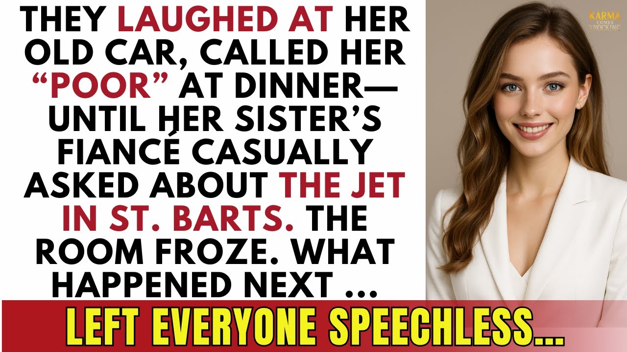 At Family Dinner They Called Me Poor — Until My Sister’s Fiancé Asked Me About The Jet