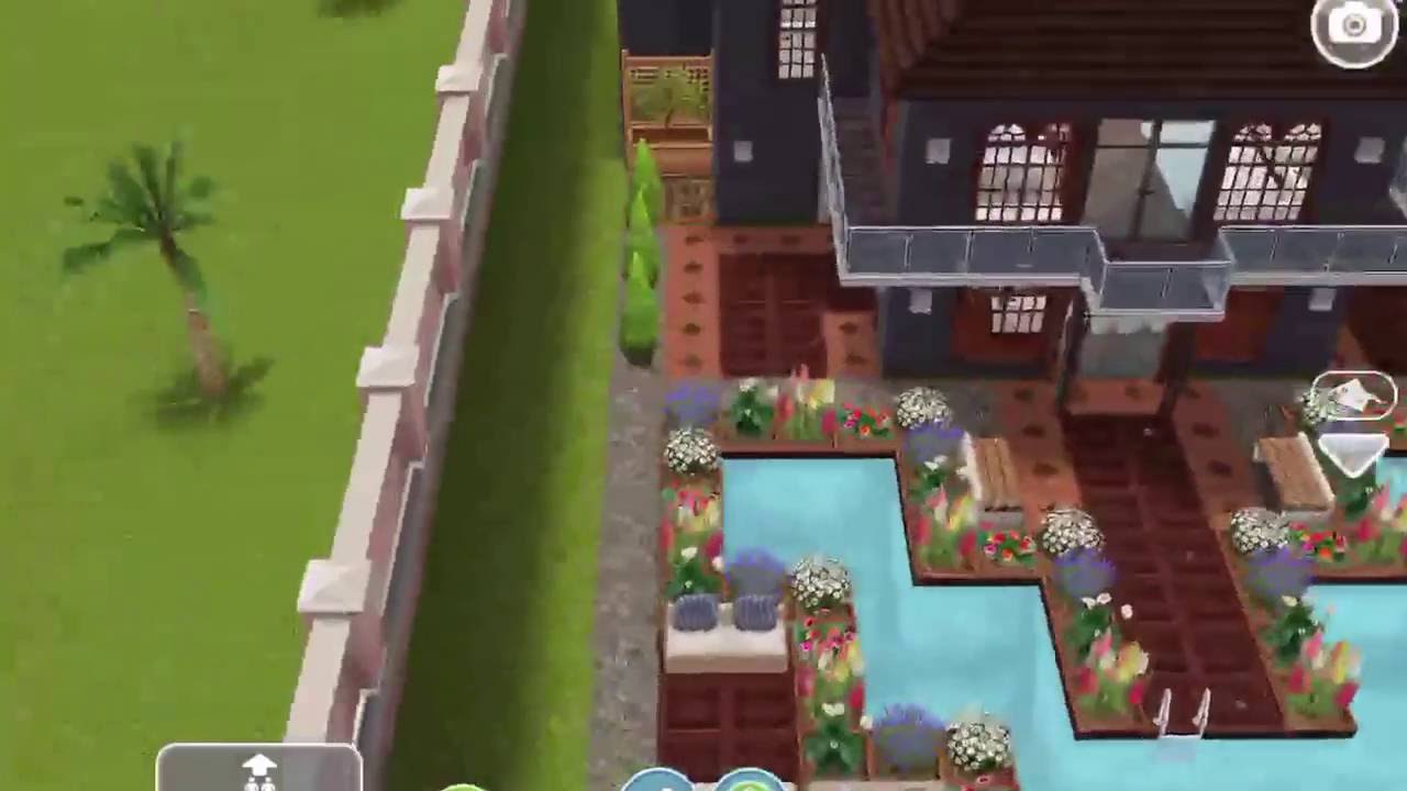 Sims freeplay garden house (original house design) YouTube
