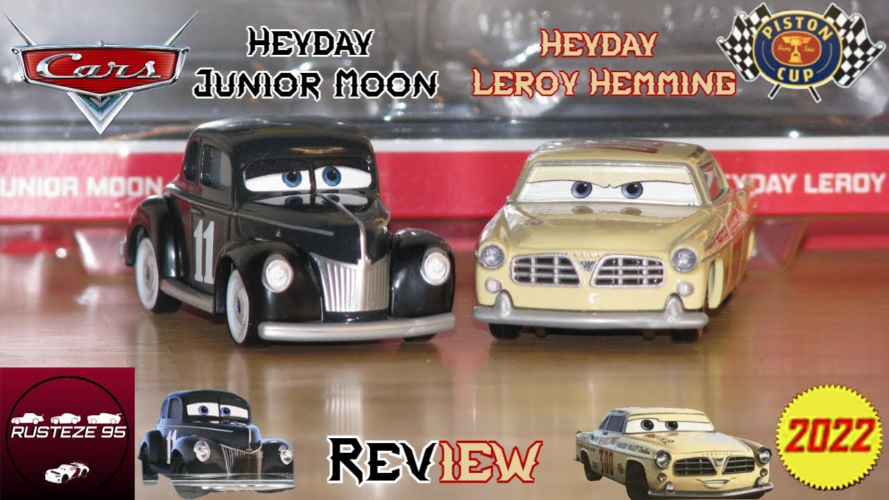 Pixar Cars 3 2021 Heyday Junior Moon and Heyday Leroy Hemming