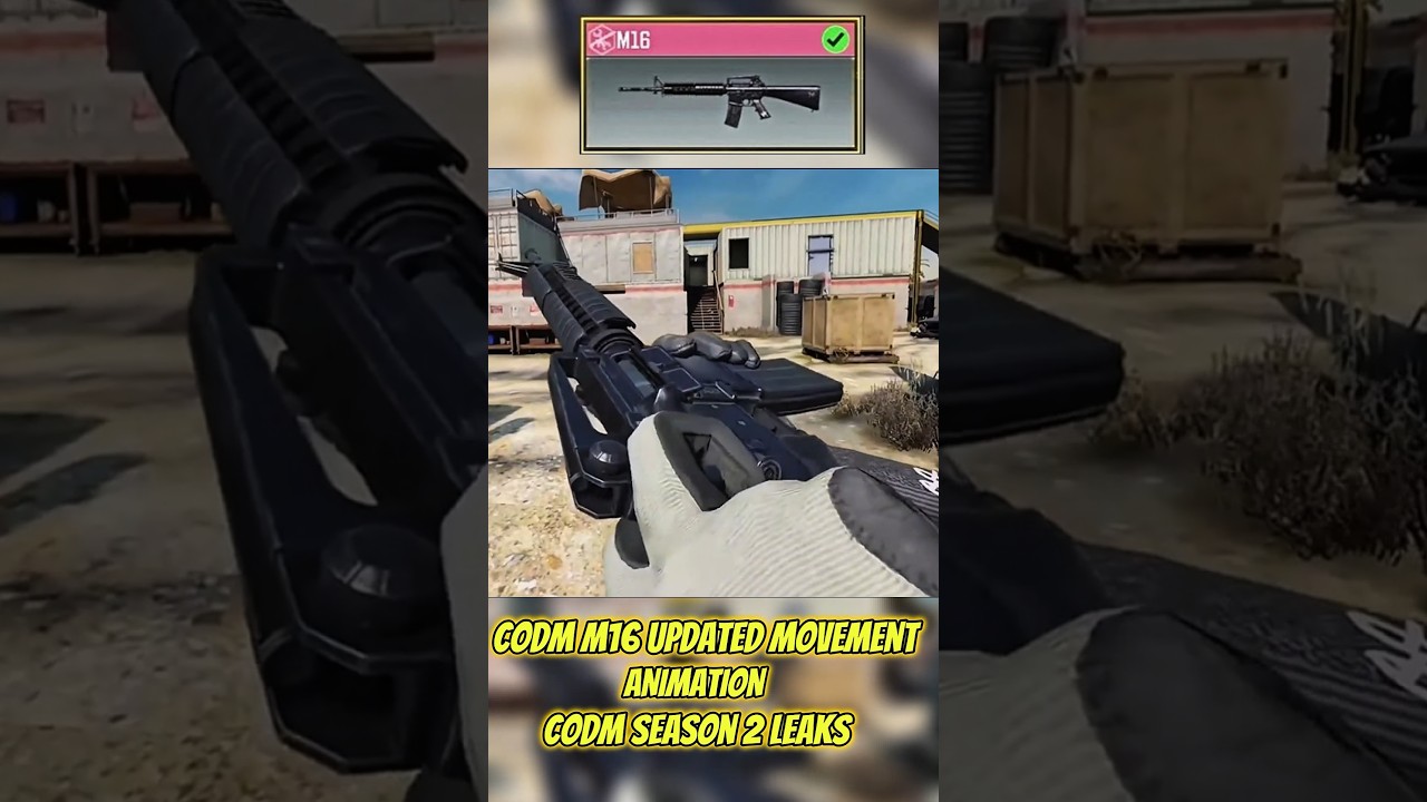 Codm new m16 updated movement animation[codm season 2 leaks]