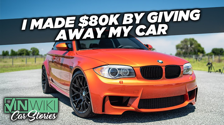 I gave away my $100k BMW & still made $80k