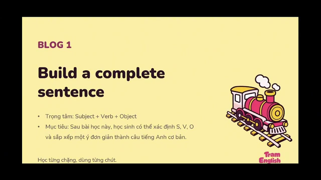 Ảnh bìa video: Build a complete sentence