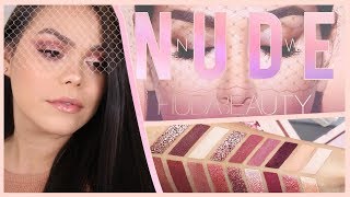 #REVIEW ♡ NEW HUDA BEAUTY NUDE PALETTE REVIEW♡