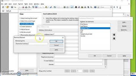 Class 10 : IT (402) :Mail Merge in Open Office  Writer  ( Part - 1)