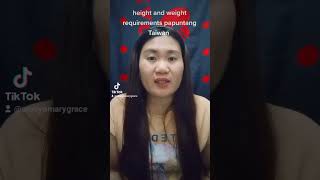 Height And Weight Limit Pa Taiwan ,, Required Ba?