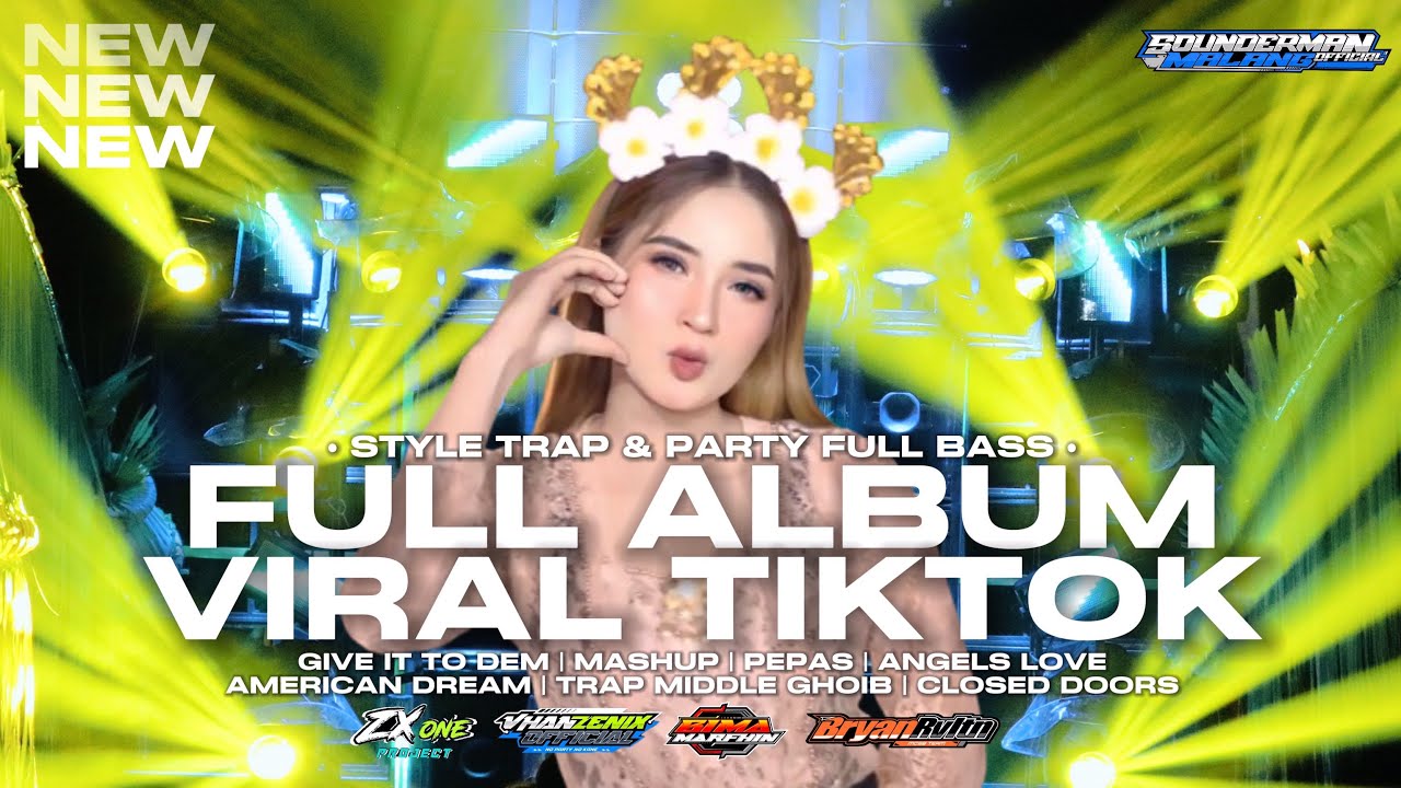 DJ FULL ALBUM SOUNDERMAN MALANG OFFICIAL PALING VIRAL DI TIKTOK ‼️ TRAP PARTY FULL BASS TERBARU 2025