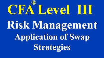 CFA Level 3- Risk Management Application of Swap Strategies