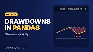 Crypto Volatility & Drawdowns in Python: Ethereum Analysis | Python Data Analytics #17