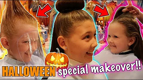 A SPECIAL HALLOWEEN DISNEY MAKEOVER! - BIBBIDI BOBBIDI BOUTIQUE - DISNEY FLORIDA 2017 DAY 15!