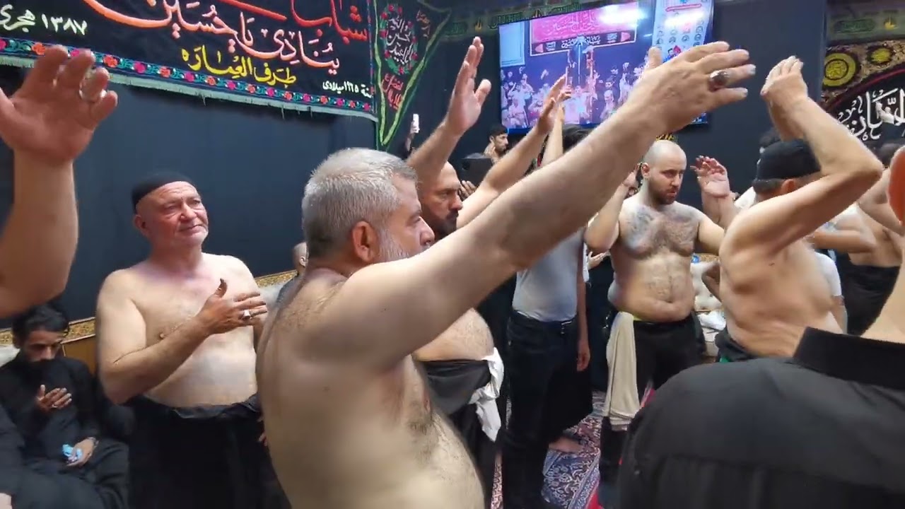 ثلاث دگات للرادود أمير العارضي في موكب شباب علي بن الحسين ع الليله السابعه من محرم الحرام 1445 هجريه