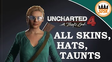 ALL SKINS, TAUNTS & HATS! | Uncharted 4 Multiplayer Beta
