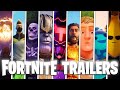 Fortnite Trailers Chapter 1 - 10 Cinematic 1080p 60fps