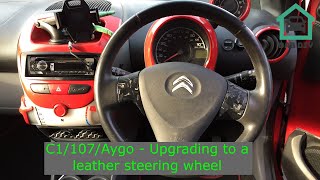 C1107Aygo - Upgrading To A Leather Steering Wheel