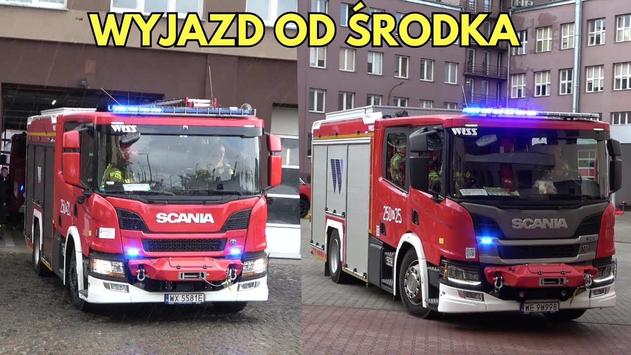 Nietypowy Wyjazd Alarmowy sekcji gaśniczej GBA i GCBA Scania P360 z JRG APoż do pożaru mieszkania!