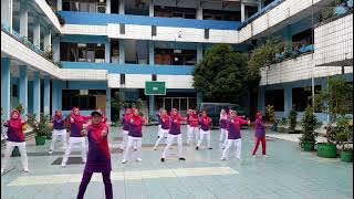 Senam Indonesia Bangkit.pemanasan  dan inti .Sehat Bugar Ceriaaaaa💪💪