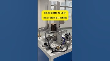 Small Bottom-Lock Box Folding Machine #Bottom #Paper #Box #carton