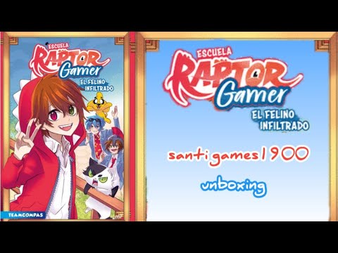 unboxing del libro escuela raptor gamer el felino infiltrado 🐱