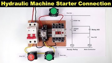 Electrical hydraulic press Machine Starter Control Wiring @TheElectricalGuy