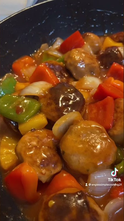 Sweet & sour meatballs