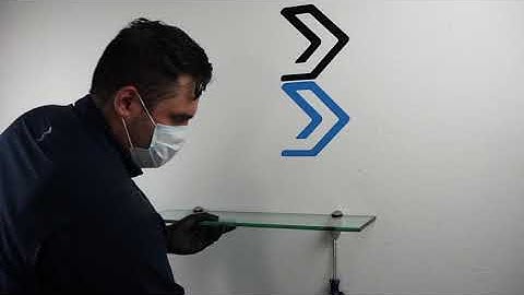 VIA GLASS FLOATING LUXURY SHELVES INSTALLATION VIDEO.