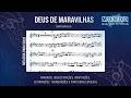 Deus de Maravilhas - Mara Maravilha🎺Partitura Melódica Sax Alto, Sax Tenor, Sax Soprano, Clarinete🎼