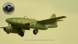 Messerschmitt Bf (Me) 109 and Me 262 over Augsburg. Die Rote Sieben und die Me 262 über Augsburg. by FLUGMUSEUM MESSERSCHMITT 28,053 views 7 years ago 7 minutes, 59 seconds