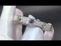Cartier Full Pave Diamonds Classic Model LOVE Bracelet 18k White Gold