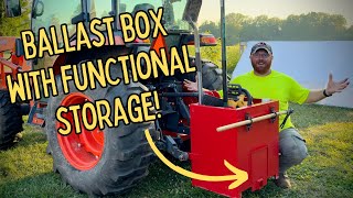 How to: Build a 3 Point Tractor Ballast Box with Functional Storage | 600lbs + Ballast Box