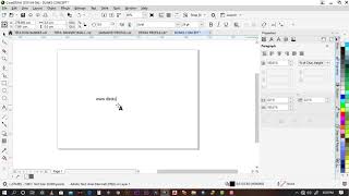 How to remove the blue hyperlink in coreldraw 2019.