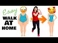 Easy 30 mins walk at home for weight loss  happy fat burning indoor walking workout for beginners