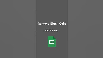 Google Sheets: Remove Blanks with the DATA menu