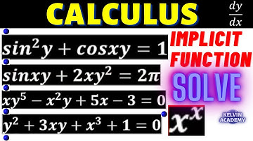 3 Methods (with Shortcuts) of Solving Implicit Functions Differentiation in Calculus