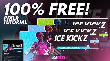 How To Make An Aesthetic  Fortnite Header/Banner On Pixlr! *EASY*