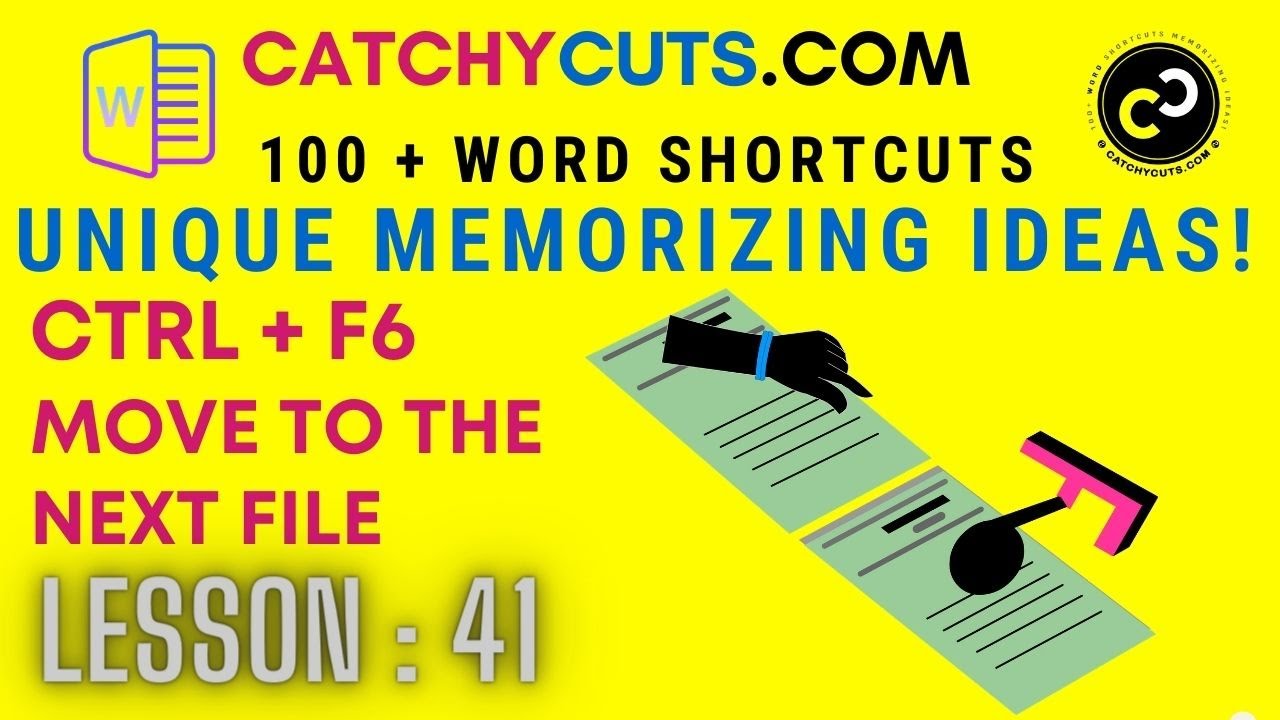 Word Shortcuts, How to Move to the Next Opened File ?. Easy Ctrl + F6 ...