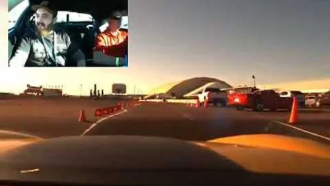 Cameron Takes a Ride-Along in a Bondurant Corvette at Barrett-Jackson 2013