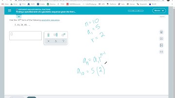 Finding a specified term of a geometric sequence given the first terms
