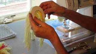 Paper Doll Quilt - How to make the yarn hair