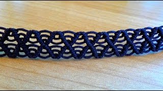 Tutorial : Wave Macrame bracelet pattern (intermediate level)