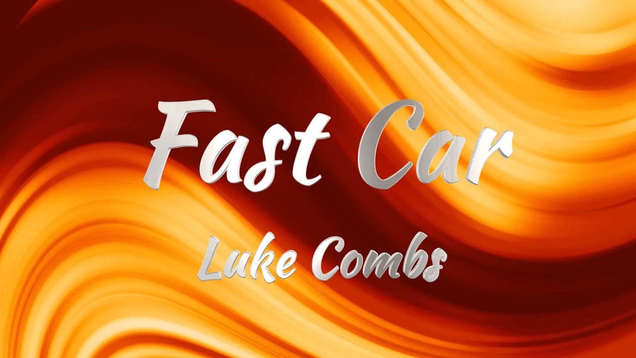 Luke Combs Fast Car (KARAOKE VERSION) YouTube