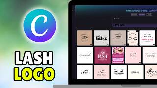 How To Make A Lash Logo & Makeup Poster On Canva (2026) - Use Canva For Makeup Artist screenshot 3