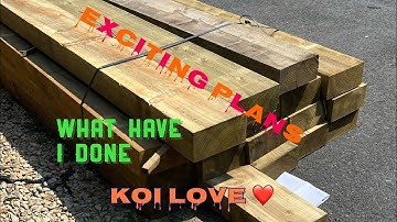 Sleeper pond build Garage grow on part 1 #koi #pondbuild