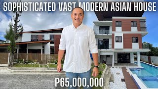 House Tour 326 | Sophisticated Fully Furnished Vast Modern Asian Home For Sale in Tagaytay