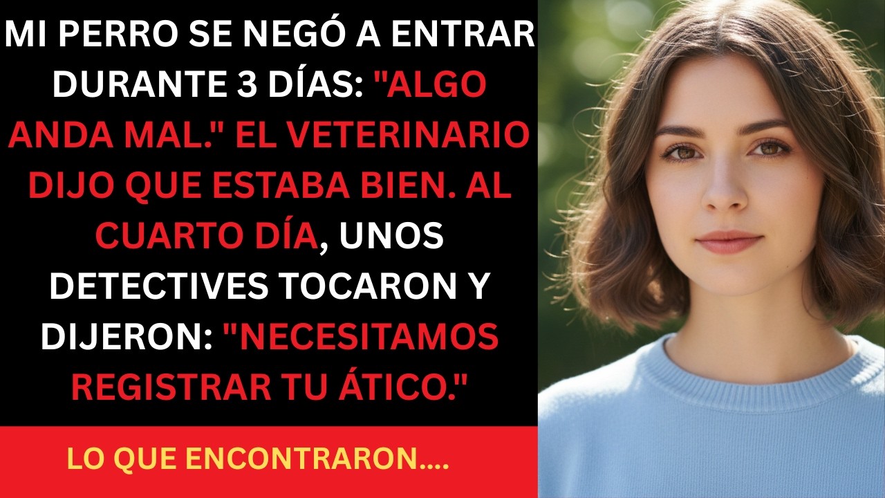MI PERRO SE NEGÓ A ENTRAR DURANTE 3 DÍAS – EL DETECTIVE DIJO: “NECESITAMOS REVISAR TU ÁTICO” LO QUE.