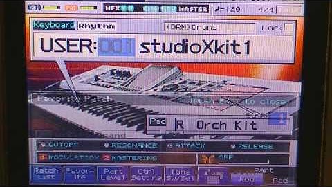 Fantom X How to register favorite rhythm sets