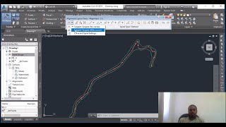 civil 3D road design software tutorial on horizontal alignment design